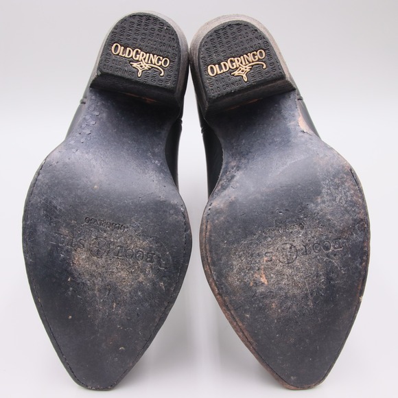 Boot Star by Old Gringo Sunset Black Distressed Western Boots Cowboy Size 6.5B - Picture 9 of 9